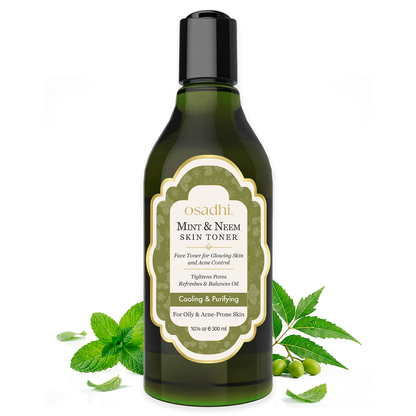 Mint &amp; Neem Face Toner for Oily &amp; Acne Prone Skin with Witch Hazel &amp; Niacinamide