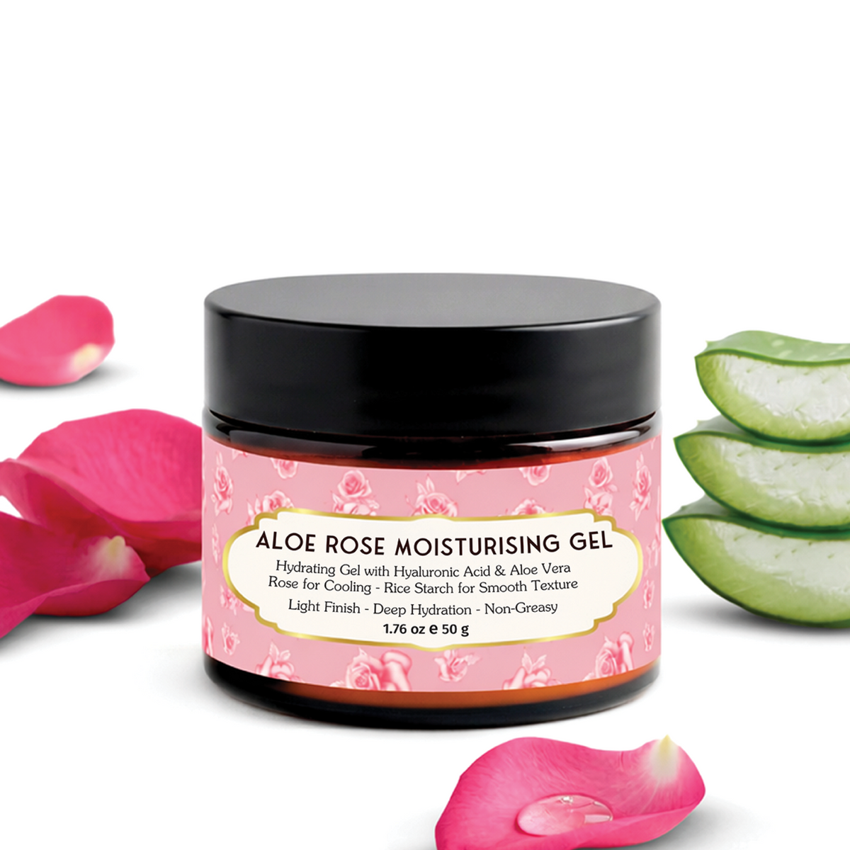 Osadhi Aloe Vera and Rose Moisturising Gel 50g travel size