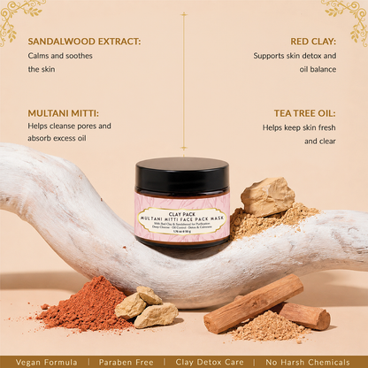 Osadhi Multani Mitti and Red Clay Face Pack 50g