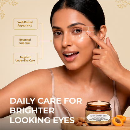 Almond Under Eye Cream for Dark Circles &amp; Puffiness with Vitamin E