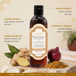 Onion & Ginger Hair Shampoo – Hair Fall Control & Strengthening 100ML
