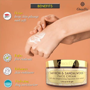 Saffron & Sandalwood Face Cream – Anti-Aging Radiance