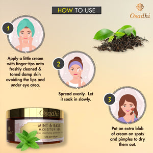 Mint & Basil Moisturiser – Lightweight Hydration for Oily, Acne-Prone Skin