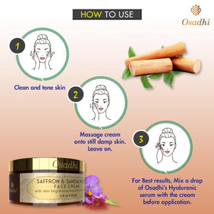 Saffron & Sandalwood Face Cream – Anti-Aging Radiance