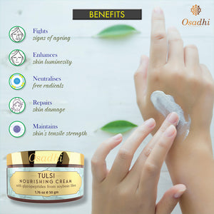 Tulsi Nourishing Face Cream – Anti-Aging Deep Hydration & Glow