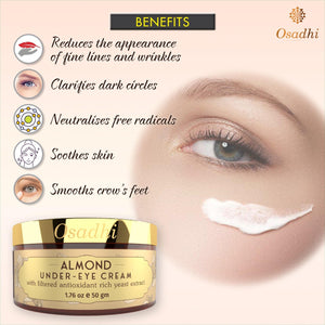Almond Under Eye Cream - Brightening & Dark Circle Care