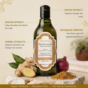 Onion & Ginger Hair Shampoo – Hair Fall Control & Strengthening