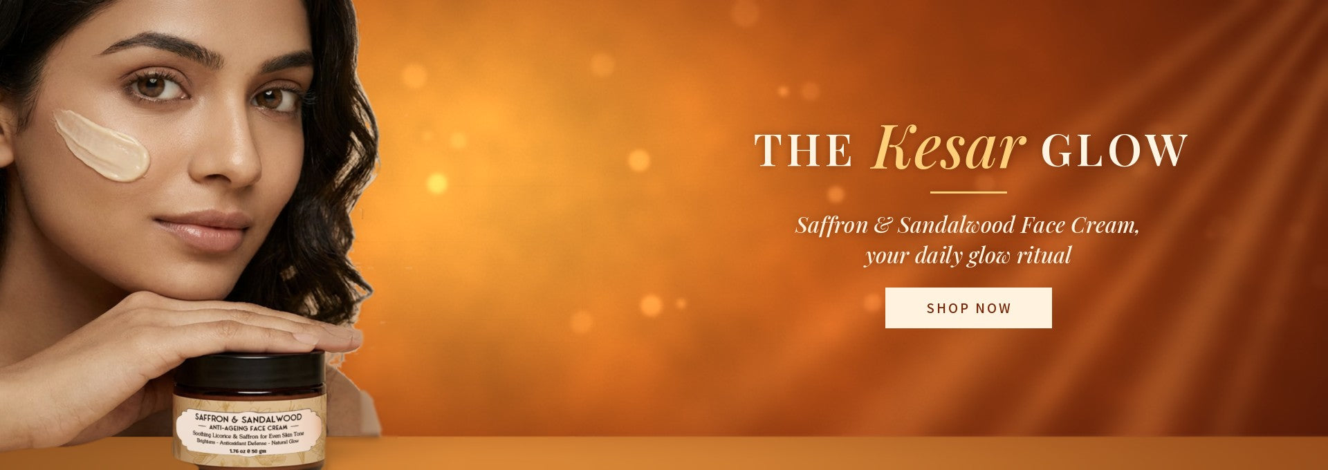 Saffron and Sandalwood Face Cream, the Kesar Glow