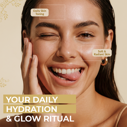 Rose Water Face Toner for Dry Skin, Refreshes, Soothes &amp; Brightens