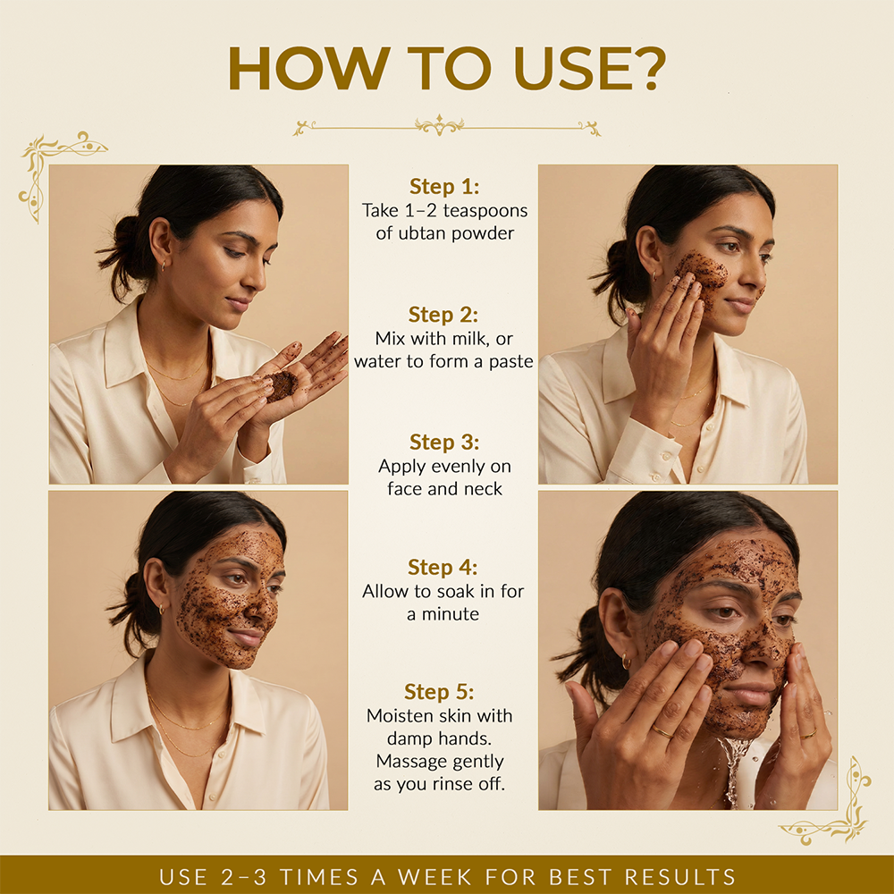 Ubtan Face Pack Powder for Tan Removal with Turmeric &amp; Oatmeal